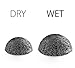 Konjac Sponge 3 Pack (black Green white), and Silicone Brush By Partie Naturals Activated Charcoal - Facial Sponge, 100% Natural Sponge Suction Hook Included