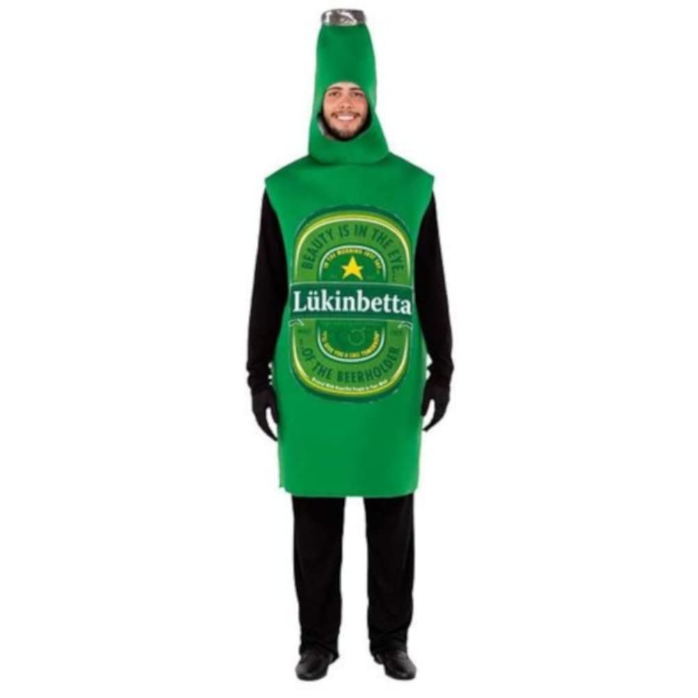 Fyasa Beer Bottle Fancy Dress Costume For 12 Years Above