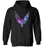LoganPaulFun Mens Maverick Logo hoodie Logan Paul and Jake Paul Sweatshirt Parrot Logo Pullover Black