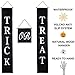 Halloween Decor Trick or Treat Door Set - Halloween Decorations Outdoor Signs. Waterproof, Sun Resistant Material. Great For Welcome Sign Banner Indoor & Outdoor + The Office. Kids Love It, Ready Hang