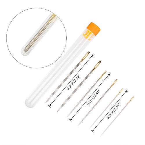 Set of 16 Bookbinding Tools, findTop Bone Folder Creaser Waxed Linen Thread Wood Handle Awl Large-Eye Needles for Handmade DIY Bookbinding Crafts and Sewing Supplies - Thumbnail 2