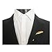 Hansicod Men's Feather Leaf Golden Flower Lapel Stick Brooch Pin for Suit