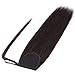 Wrap Around Ponytail Hair Extensions Human Hair Long Straight 100% Real Remy Hair Pony Tails Hair Extensions For Women #02 Dark Brown 20 Inch 95g