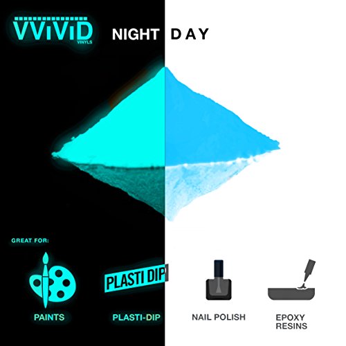 Vvivid glow in the dark blue ulta-fine powder 1oz packet