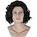 Angelaicos Men's Short Black Wig