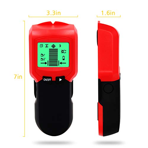 Stud finder,Multi- Scanner Metal and AC Live Wire Detector with Distinguishing Ferrous & Non-Ferrous Metal Characters, Deep Scanning Kuled