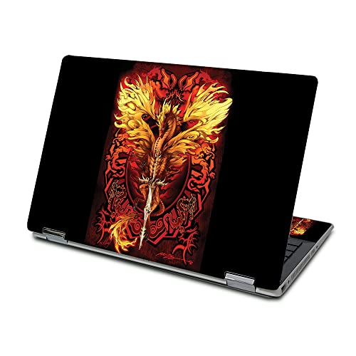 MightySkins Skin for HP Pavilion X360 15" (2019) - Flame Blade | Protective, Du…