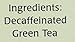 Tetley Natural Decaf Green Tea, Decaffinated Tea, 72 Teabags (Pack of 6), Rainforest Alliance Certified