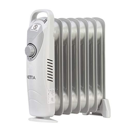 NETTA 2500W Oil Filled Electric Heater Radiator with Thermostat & 24