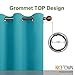 NICETOWN Blackout Curtains 63 Long - Window Treatment Thermal Insulated Solid Grommet Blackout Curtains/Panels/Drapes for Bedroom (Teal Blue=Light Blue, Set of 2 Panels, 52 by 63 Inch)