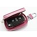 EVTECH(TM) Universal Car Smart Key Chain Leather Holder Cover Case Fob Remote 3D Handmade Luxury Shining Glitter Crystal Diamond Rhinestones (100% Handcrafted)