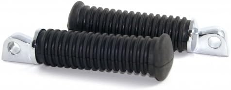 Footrest Style black ribbed rubber for H-D and Custom Bikes