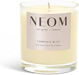 NEOM Complete Bliss Scented Candle 1 Wick Blush Rose Lime Black Pepper 185g view 2