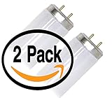 (2 Pack) GE F20T12/CW Straight T12 Fluorescent Tube Light Bulb - 24 Inch