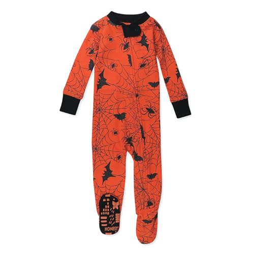 HonestBaby Celebration Non-slip Footed Pajamas One-piece Sleeper Zip-front Pjs 100% Organic Cotton