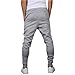 Mooncolour Men's Casual Slim Fit Jogging Harem Pants (Gray  M) Gray Medium