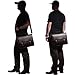 Ronts Vintage Faux Leather Briefcase for Men PU Business Tote Messenger Satchel Laptop Bag Orgainzer