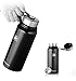 Vacuum Insulated Stainless Steel Water Bottle w/Flip Lid - Wide Mouth Thermos - Double Walled Flask - 32-Ounce