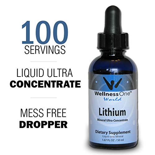 Lithium Supplements Ionic Lithium Chloride Liquid Mineral Drops