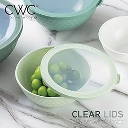 COOK WITH COLOR Mixing Bowls with Lids - 12 Piece