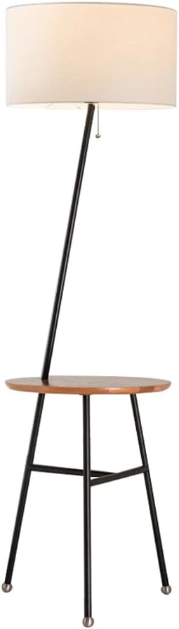 Floor Lamp MEILKING Modern Minimalist Living Room Sofa Table Standing Lamp Bedroom Creative American Nordic (Color : Wood White)