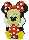 LliVEER Red Iphone 5C Disney 3D Cartoon Minnie Mouse Silicone Soft Rubber Case Skin Protective Cover for Apple Iphone 5C
