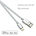 IDiSON 4Pack 3ft Apple MFi Certified iPhone Lightning Cable Braided Nylon Fast Charger Cable Compatible iPhone 11 X XR XS MAX 8 Plus 7 6s 5s 5c Air iPad Mini iPod (Gray White)