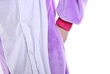 Yutown Adult Unicorn Pajamas Animal Costume Cosplay Onesie Halloween Gift Purple Pegasus L