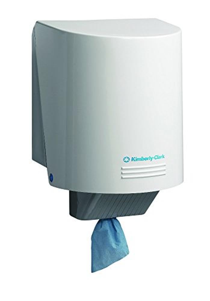 Kimberly-Clark Professional, 7088, Centrefeed Roll Wiper Dispenser, White, 1 x 1 Dispenser