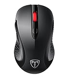 VicTsing 2.4G Wireless Mobile Optical Mouse with USB Nano Receiver, 6 Buttons, 2400 DPI and 5 Adjustable Levels(800, 1200, 1600, 2000, 2400)