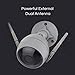 EZVIZ Outdoor Security Camera Surveillance IP66 Weatherproof Night Vision Strobe Light and Siren Alarm Wi-Fi(2.4G Only)/Ethernet Two-Way Audio Works with Alexa Google Home IFTTT Power Needed CTQ3W 4mm