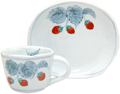 Amazon コーヒーカップ おしゃれ 有田焼 紅イチゴ コーヒーカップ ソーサー 小サイズ カップ ソーサー オンライン通販