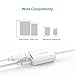 iPhone 8/8 Plus Dual Lightning Adapter & Splitter, Phshion Double Lightning Port Jack with Audio, Charge and Sync Data for iphone 7/7 Plus, Compatible with iPhone X and ios 11