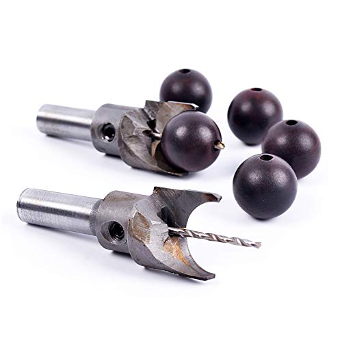 9PCS Wooden Buddha Beads Balls Drill Bit Tool Milling CutterHardness Tungsten Steel Wood Router Bit Woodworking Tool (9PCS/1.5mm/6-20mm)