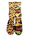 Custom Nike Elite Burger and Fries Socks Medium