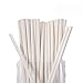 White Paper Straws,300 Pack 100% Biodegradable,7 3/4 inches Top Quality Drinking Straws (White)
