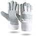 Illinois Glove Company 470XL Waterproof 3M Thinsulate Lined Suede Leather Palm Gloves XL, Gray, Suede Cowhide Leather Palm Work Gloves, Waterproof Lining, Rubberized Safety Cuff