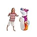 3D Bop Bag Pink Tiger - Inflatable Blow Up Punching Bag Toy