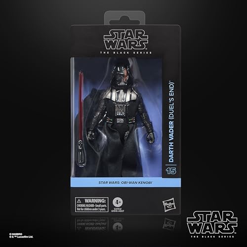 Star Wars The Black Series, Darth Vader (Duel’s End), OBI-WAN Kenobi, Figura Premium de colección de 15 cm
