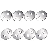 Canomo 24pcs 2.3mm Holes Stainless Steel Button Snaps Bracelet Clasps for necklaces, rings, bracelet and Jewelry, Sliver
