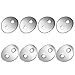 Canomo 24pcs 2.3mm Holes Stainless Steel Button Snaps Bracelet Clasps for necklaces, rings, bracelet and Jewelry, Sliver