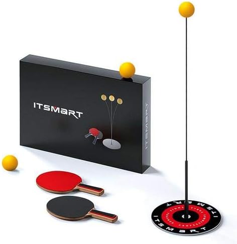 SUPERLOVE Table Tennis Trainer With Elastic Soft Shaft Leisure Decompression Sports Table Tennis Set For Indoor Outdoor Use