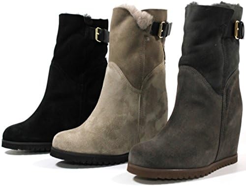 Amazon ファビオルスコーニ 1852 インヒール ムートンブーツ 38 Nero ブラック Fabio Rusconi ファビオルスコーニ ブーツ ブーティ