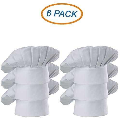 350 Chef Apparel Premium Twill Chef Hat Breathable Machine Washable One-Size-Fits-All 65 %Polyester 35%Cotton