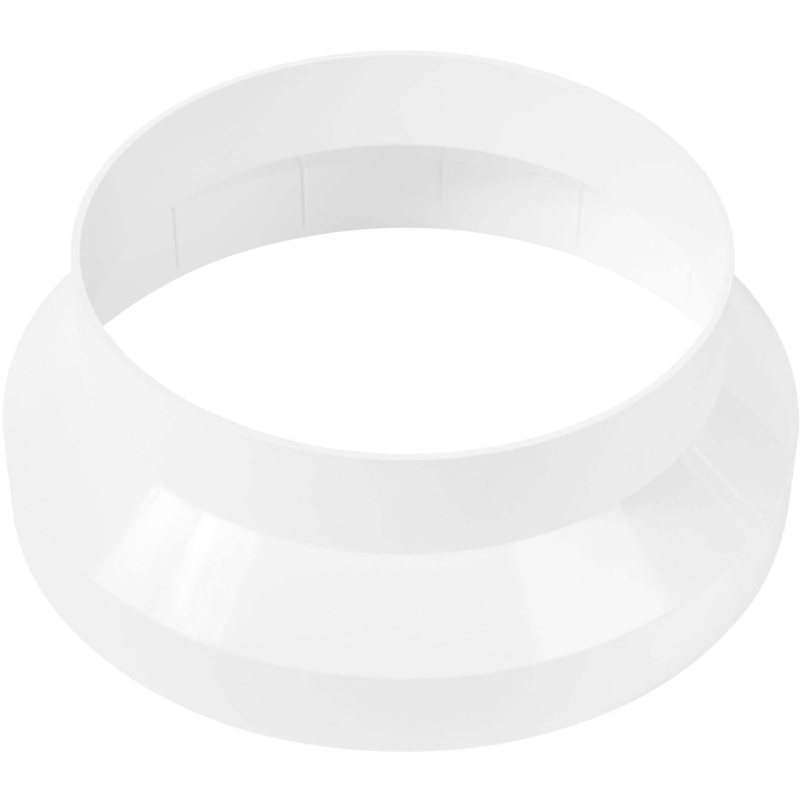 Photo 1 of 5 to 6 Inch Duct Adapter - Round Duct Fitting Pipe Increaser/Reducer PVC DWV (Drain, Waste and Vent) Coupling Plastic, White