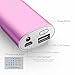 [Upgraded] Yoobao 5200mAh Candy-Bar Sized Ultra Compact Power Bank, YB-6012 Small Portable Charger External Charger Battery Backup Powerbank for iPhone, Samsung Galaxy, Cell Phones and More - Pink