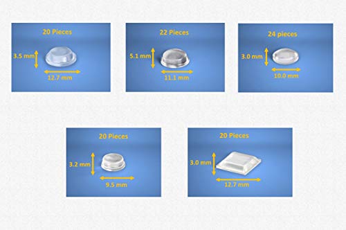 6 Adhesive+Bumper+106+PC+Spherical+Square