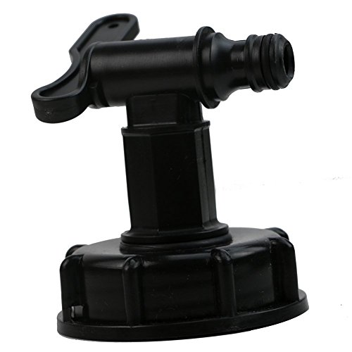 Feamos 1000L IBC To (15mm) 1/2" Water Tank Hose Yard Adapter with Switch Pack of 1
