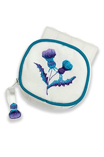 Justina Claire Pill Box Purse in a Scottish Thistle Bute Design