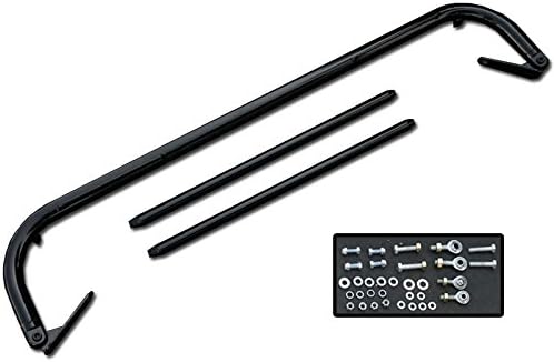 47"-52.5" Adjustable Universal Seat Belt Harness Bar Kit (Black)